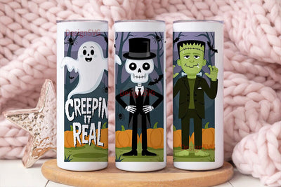 Spooky Halloween Characters 20oz Tumbler Sublimation DesignSVG 