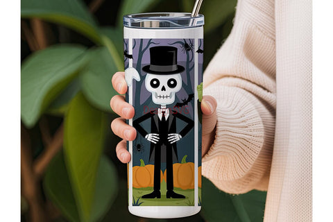 Spooky Halloween Characters 20oz Tumbler Sublimation DesignSVG 