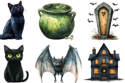Spooky Halloween Clipart Sublimation SVGista 