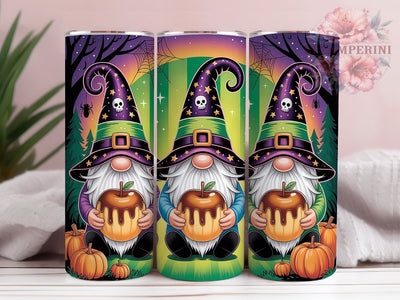 Spooky Halloween Gnome Tumbler Wrap, Spooky Gnome Wrap, 20oz Sublimation, Cute Halloween Cup, Autumn Gnome Mug, Fall Gnome Tumbler, Halloween Drinkware Sublimation Li Zamperini 