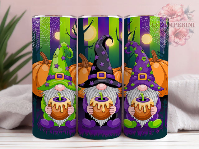 Spooky Halloween Gnome Tumbler Wrap, Spooky Gnome Wrap, 20oz Sublimation, Cute Halloween Cup, Autumn Gnome Mug, Fall Gnome Tumbler, Halloween Drinkware Sublimation Li Zamperini 