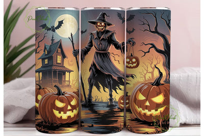 Spooky Halloween Night 20oz Tumbler Wrap Sublimation PixelChick 