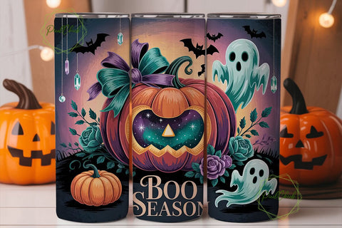 Spooky Halloween Pumpkin 20oz Tumbler Sublimation PixelChick 