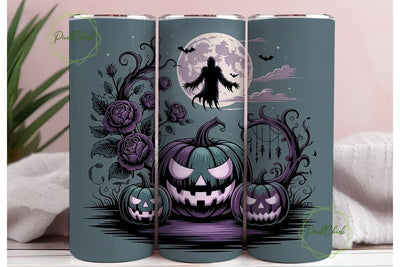 Spooky Halloween Pumpkin 20oz Tumbler Sublimation PixelChick 