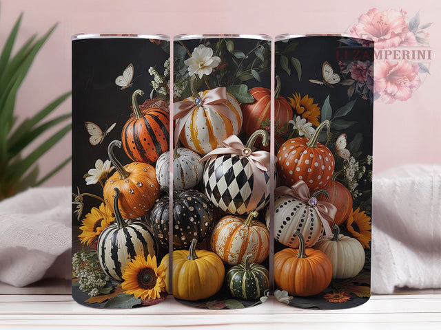 Spooky Halloween Pumpkin Tumbler, Spooky Wrap, 20Oz Tumbler, Sublimation Design, Haunted Vibes, Trick or Treat, Creepy Cute Sublimation Li Zamperini 