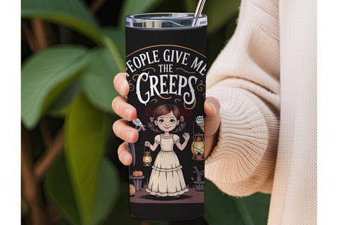 Spooky Halloween Trio 20oz Tumbler Wrap Sublimation DesignSVG 