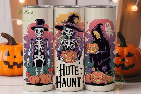Spooky Halloween Trio 20oz Tumbler Wrap Sublimation PixelChick 