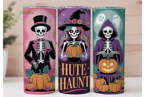 Spooky Halloween Trio 20oz Tumbler Wrap Sublimation PixelChick 