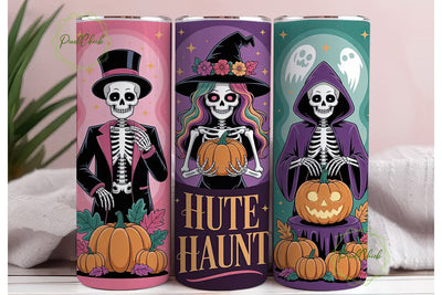 Spooky Halloween Trio 20oz Tumbler Wrap Sublimation PixelChick 