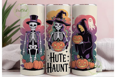 Spooky Halloween Trio 20oz Tumbler Wrap Sublimation PixelChick 