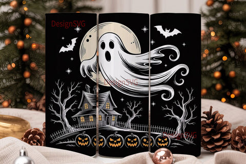 Spooky Halloween Tumbler Wrap Sublimation DesignSVG 