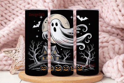 Spooky Halloween Tumbler Wrap Sublimation DesignSVG 
