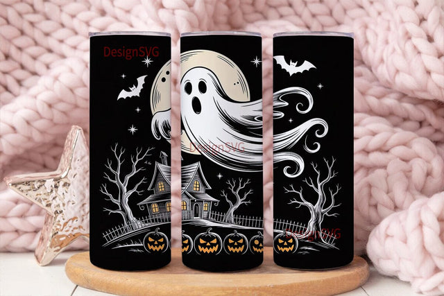 Spooky Halloween Tumbler Wrap Sublimation DesignSVG 
