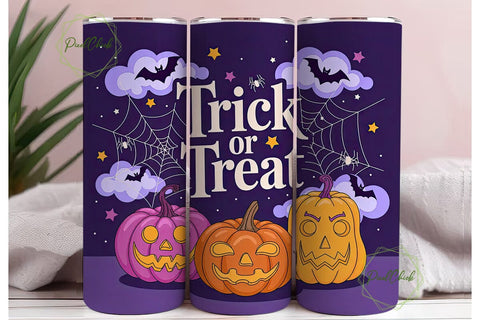 Spooky Halloween Tumbler Wrap Sublimation PixelChick 