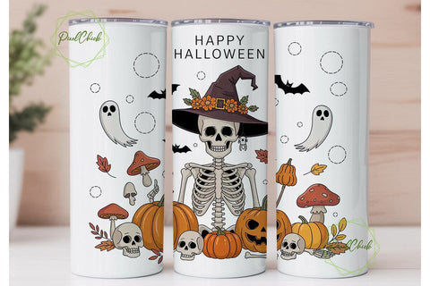 Spooky Halloween Tumbler Wrap Sublimation PixelChick 