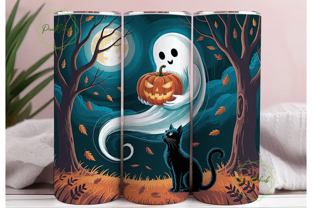 Spooky Halloween Tumbler Wrap Sublimation PixelChick 