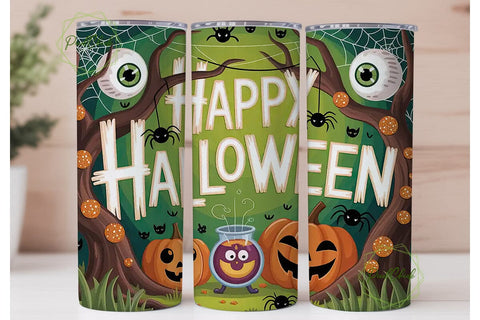 Spooky Halloween Tumbler Wrap Sublimation PixelChick 