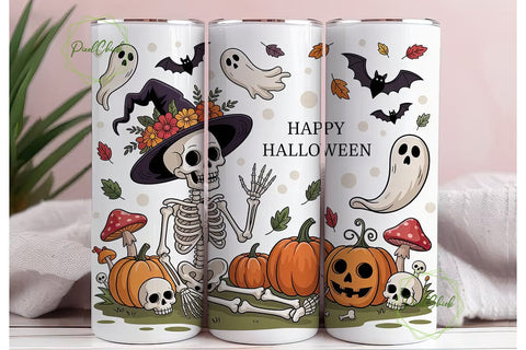 Spooky Halloween Tumbler Wrap Sublimation PixelChick 
