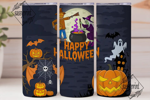 Spooky Halloween Tumbler Wrap Sublimation sassyprint 