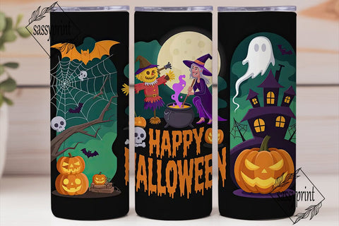 Spooky Halloween Tumbler Wrap Sublimation sassyprint 