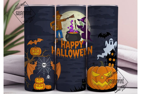 Spooky Halloween Tumbler Wrap Sublimation sassyprint 