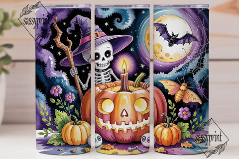 Spooky Halloween Tumbler Wrap Sublimation sassyprint 