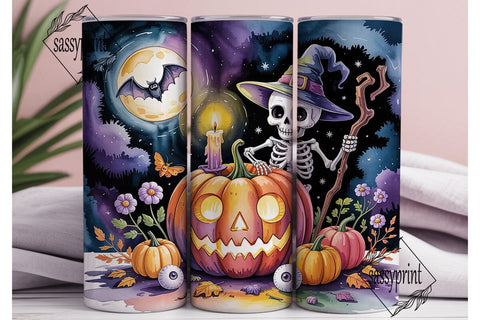 Spooky Halloween Tumbler Wrap Sublimation sassyprint 