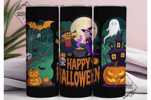 Spooky Halloween Tumbler Wrap Sublimation sassyprint 