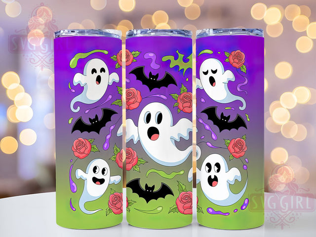 Spooky Haunted Halloween Ghost Tumbler, Spooky Halloween Design, Haunted Ghost Tumbler, 20Oz Skinny Tumbler, Ghost Sublimation Wrap, Creepy Halloween Drinkware, Scary Ghost Tumbler Sublimation SvggirlplusArt 