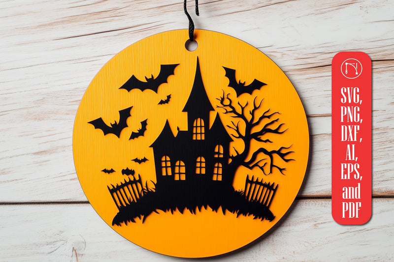 spooky haunted house SVG cut file SVG MD JOYNAL ABDIN 