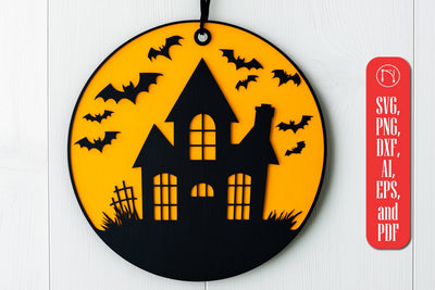spooky haunted house SVG cut file SVG MD JOYNAL ABDIN 