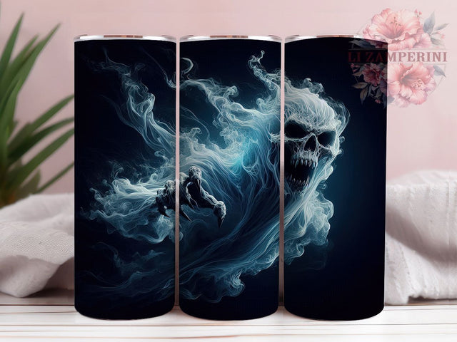 Spooky Haunted Night Halloween Ghost Tumbler, Halloween Vibes Wrap, Haunted Night Cup, 20Oz Sublimation Design, Creepy Cute Drinkware, Fall Ghost Mug, Gothic Halloween Tumbler Sublimation Li Zamperini 