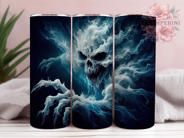 Spooky Haunted Night Halloween Ghost Tumbler, Halloween Vibes Wrap, Haunted Night Cup, 20Oz Sublimation Design, Creepy Cute Drinkware, Fall Ghost Mug, Gothic Halloween Tumbler Sublimation Li Zamperini 