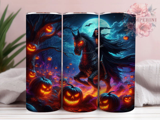 Spooky Headless Horseman Tumbler, Spooky Horse Wrap, 20oz Sublimation, Headless Horseman Cup, Gothic Halloween Mug, Haunted Horse Tumbler, Fall Spooky Drinkware Sublimation Li Zamperini 