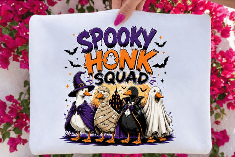 Spooky Honk Squad Goose PNG T-shirt Sublimation SVGArt 