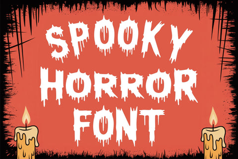 Spooky Horror Font - A Halloween Display Font for Crafts Font TonisArtStudio 