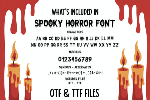 Spooky Horror Font - A Halloween Display Font for Crafts Font TonisArtStudio 