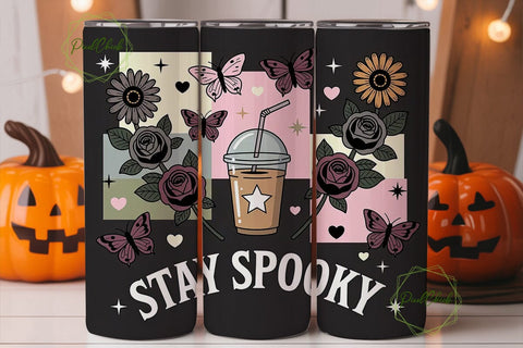 Spooky Iced Coffee 20oz Tumbler Design Sublimation PixelChick 