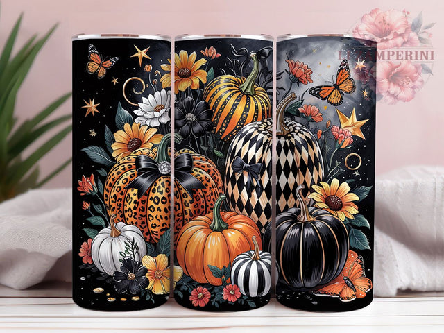 Spooky Jack O’Lantern Pumpkin Tumbler, Halloween Wrap PNG, 20oz Sublimation Design, Creepy Jack O Lantern Cup, Haunted Fall Mug, October Drinkware, Scary Pumpkin Tumbler Sublimation Li Zamperini 