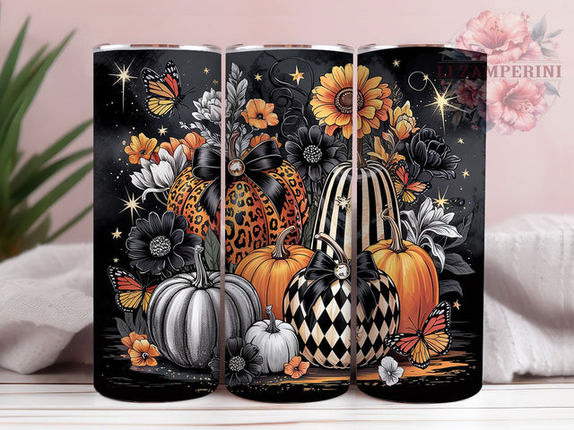 Spooky Jack O’Lantern Pumpkin Tumbler, Halloween Wrap PNG, 20oz Sublimation Design, Creepy Jack O Lantern Cup, Haunted Fall Mug, October Drinkware, Scary Pumpkin Tumbler Sublimation Li Zamperini 
