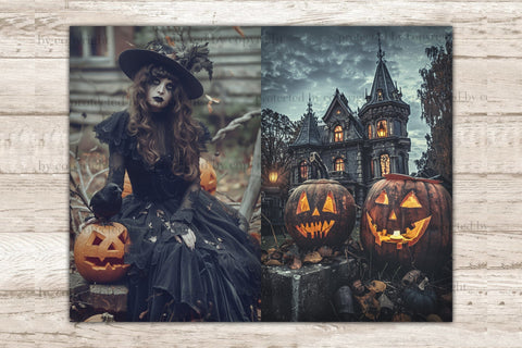 Spooky Junk Journal Page | Gothic Digital Paper SVG GlamArtZhanna 