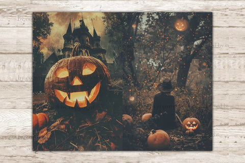 Spooky Junk Journal Page | Gothic Digital Paper SVG GlamArtZhanna 