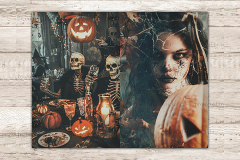 Spooky Junk Journal Page | Gothic Digital Paper SVG GlamArtZhanna 