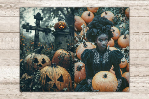 Spooky Junk Journal Paper | Trick Or Treat Collage Sheet SVG GlamArtZhanna 