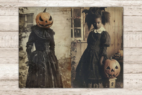 Spooky Junk Journal Paper | Trick Or Treat Collage Sheet SVG GlamArtZhanna 