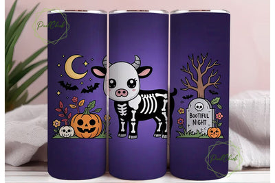 Spooky Kawaii Calf 20oz Tumbler Wrap Sublimation PixelChick 