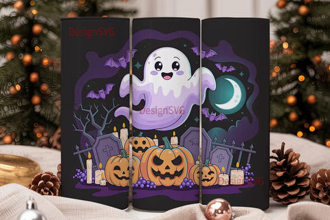 Spooky Kawaii Halloween 20oz Tumbler Sublimation DesignSVG 