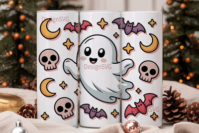 Spooky Kawaii Halloween 20oz Tumbler Sublimation DesignSVG 