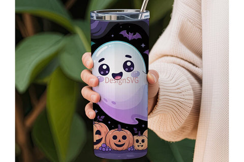 Spooky Kawaii Halloween 20oz Tumbler Sublimation DesignSVG 