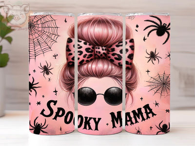 Spooky Mama Halloween 20oz Tumbler Png, Straight & Tapered Tumbler Png, Spooky Tumbler Png, Digital Download PNG Sublimation Lara' s Designs 